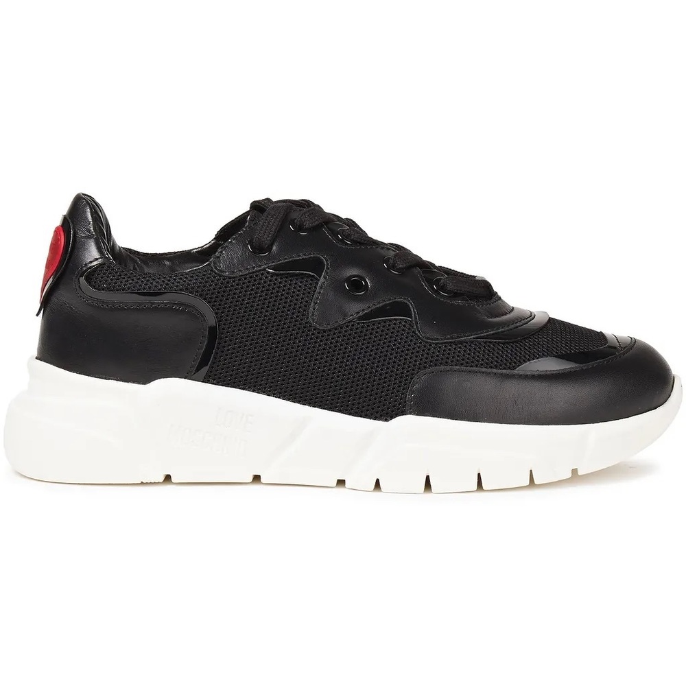 Love Moschino appliquéd leather and mesh sneakers size 41 - Picture 5 of 7